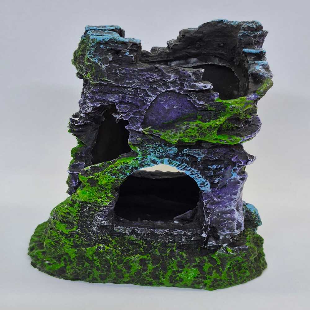 Rocky Cave Tower Aquarium Ornament