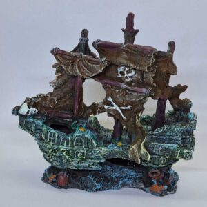 Sunken Pirate Ship Aquarium Ornament
