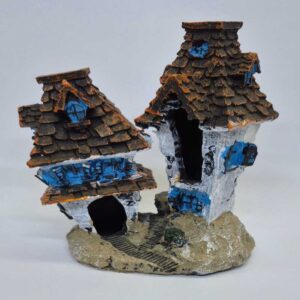 Twin Cottage Aquarium Ornament