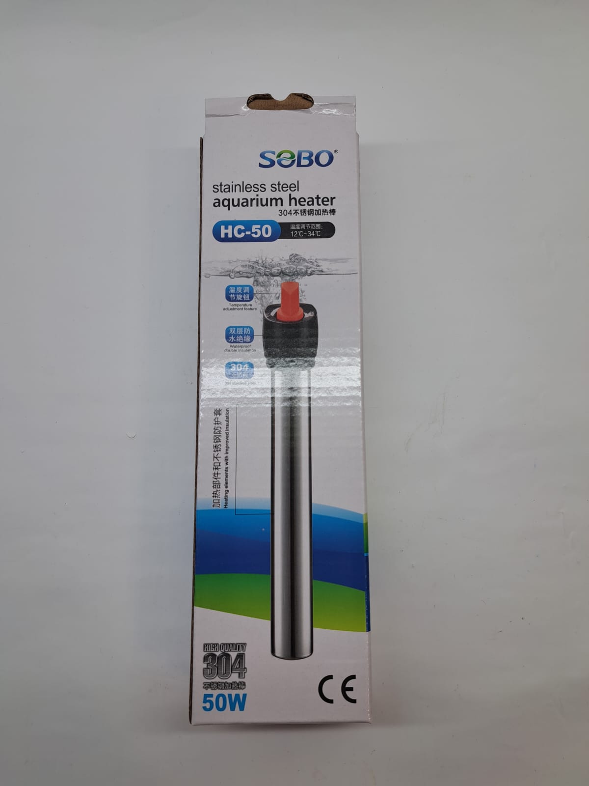 Stainless Steel Aquarium Heater | SOBO